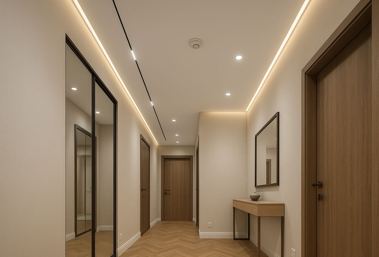 Натяжные потолки в коридор (прихожая)